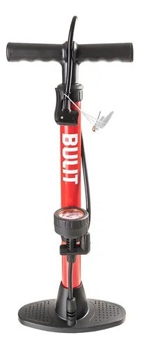 INFLADOR CON MANOMETRO BULIT DE PIE ROJO SERIE 200